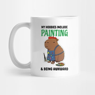 My hobbies include Painting and being awkward Capybara Mug